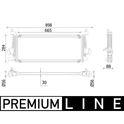 Imagen de MAHLE ORIGINAL CI 542 000P Intercooler OPEL: Insignia A Berlina, Astra J GTC, Hatchback