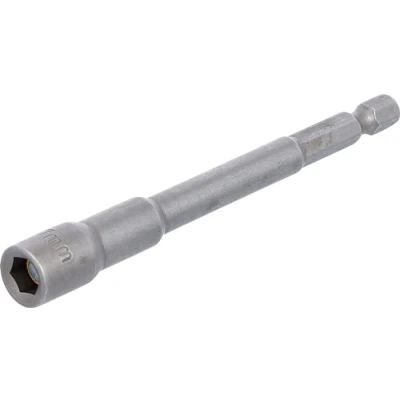 Imagen de BGS 2763 Llave de vaso hexagonal, extra larga para taladros eléctricos entrada 6,3 mm (1/4&quot;) 7