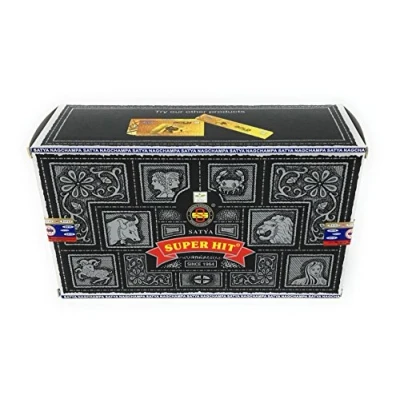 Imagen de Satya Nag Champa Super Hit Palos Incienso, Madera, Multicolor, 22 x 13 8 cm