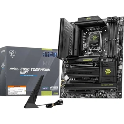 Imagen de MSI mag Z890 Tomahawk WiFi Motherboard, ATX Soporta Procesadores Intel Core Ultra (Serie 2), LGA 1851 Memoria DDR5 Boost 4 x (9200+ MT/s OC), 1 PCIe 5.0 x16, M.2 Gen5, 5G LAN, Wi Fi 7
