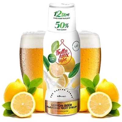 Imagen de Light Bajo en carbohidratos Jarabe de fitness FruttaMax Azúcar Cero con Stevia 50 60% Contenido Fruta 500ml (Limón Radler Light)
