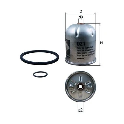 Imagen de MAHLE ORIGINAL OZ 1D Filtro de aceite centrífugo RENAULT TRUCKS: Magnum