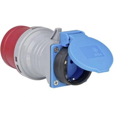 Imagen de Brennenstuhl Adaptador CEE IP44 (conector: 400V/16A, enchufe: 230V/16A)