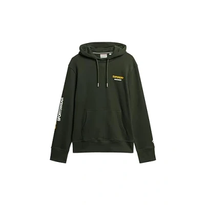 Imagen de Superdry Sportswear LOGO Loose Jersey con capucha, Hombre, Talla: Small, Academy dark green