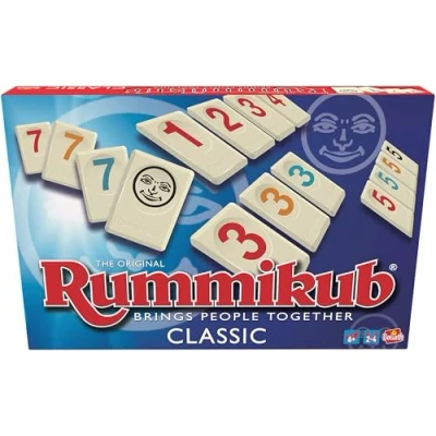 Imagen de Goliath RUMMIKUB Original Classic Juego de Mesa para Adultos y Niños desde 6 Años Estrategia Numérica Juguete Educativo 2 4 Jugadores Estimula el Razonamiento Lógico Versión Multilingüe