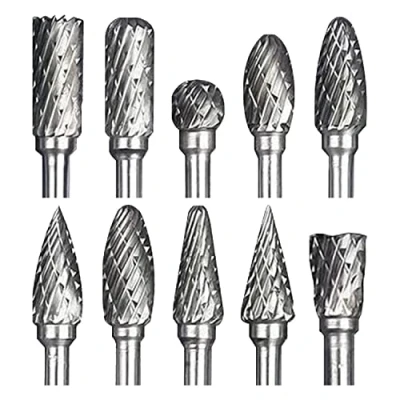 Imagen de ZFYQ Juego de Fresas Vástago 1/8&quot; para Tallado Carpintería y Pulido Metales, 10 Piezas