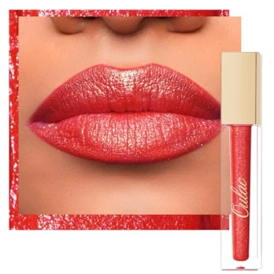 Imagen de Oulac Pintalabios Mate Líquido Larga Duración Labios, Muy Pigmentadas, Cobertura Total Barra de Fórmula Cremosa, Sin Transferencia,Con Aceite Rosa, Vegano MS06