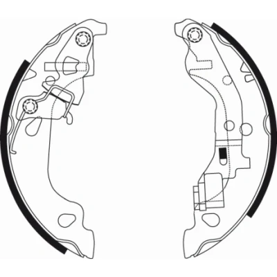 Imagen de TEXTAR 91054300 Zapatas de freno 180 32 con palanca mano FIAT: Punto II Hatchback