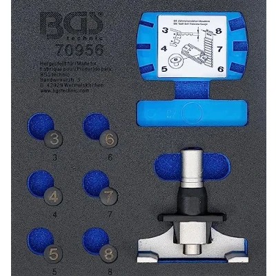 Imagen de BGS 70956 Bandeja para carro 1/6: Juego de herramientas medición y comprobación la tensión correa distribución
