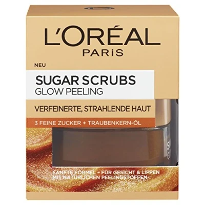 Imagen de L &#039;Oréal Paris Sugar Scrubs Máscara Facial exfoliante Glow, 50 ml