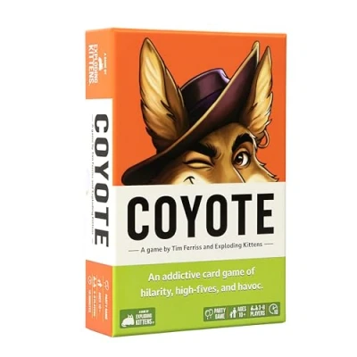 Imagen de Exploding Kittens Tim Ferriss and Present Coyote, 10 Minutes, Coyote Card Game, Party Games, Ages 10+, 3 8 Players