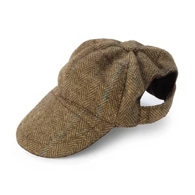 Imagen de House of Paws Sombrero de Perro Tweed marrón, pequeño/Mediano