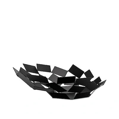 Imagen de Alessi La Stanza dello Scirocco MT03 B Centro de Mesa Design, en Acero Colorado con Resina Epoxidica, Negro