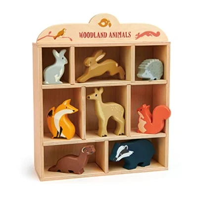 Imagen de Set houten bosdieren in doos Tender Leaf