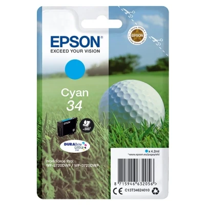 Imagen de Cartucho De Tinta Cian Epson 34 C13t34624010