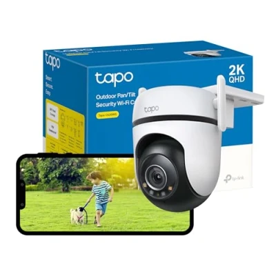 Imagen de TP Link Tapo C520WS 2K QHD 4MP Outdoor Pan/Tilt Security Smart Wi Fi Camera,IP66 Weatherproof, AI Detection,360 Visual Cover