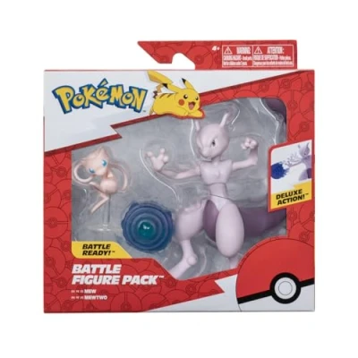 Imagen de Pokemon Figuras 2 Pack Mew &amp; Mewtwo Juguetes Nueva 2023 5 10 cm Oficialmente