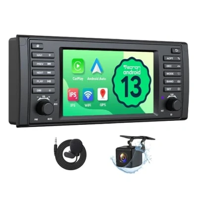 Imagen de Eonon 7 Pulgadas Android 13 para BMW 5 E39 (1995 2002) 2+32GB GPS CarPlay Auto WiFi Bluetooth USB Espejo Pantalla Soporte SWC Dab+ Cámara Marcha Atrás Radio Coche E39A13