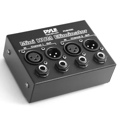 Imagen de Pyle PHE400 Amplificador y ecualizador de dos canales (elimina los ruidos fondo, conjack XLR)