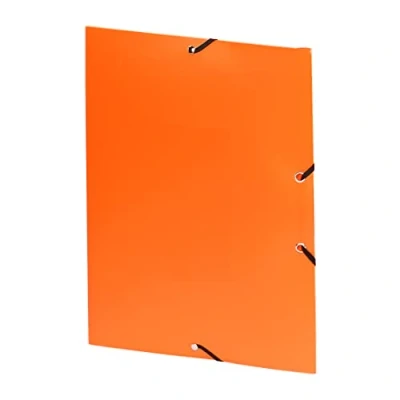 Imagen de Viquel Carpeta de 3 solapas polipropileno con cierre elástico A4, color naranja
