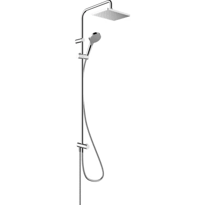 Imagen de Hansgrohe Vernis Shape Sistema de ducha con termostato 230, 1 tipo chorro Reno Ahorro agua, cromo, 26289000