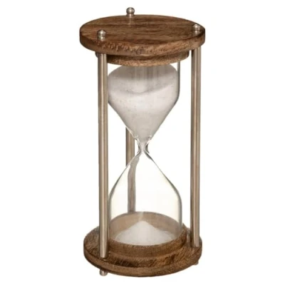 Imagen de Atmosphera Reloj de Arena Metal y Vidrio H15 cm