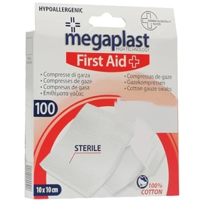 Imagen de FORNOR MEGAPLAST 14403 COMPRESAS DE GASA ESTERIL 100