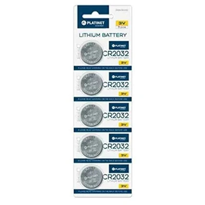 Imagen de Platinet PMBCR2032 Household Battery Single Use CR2032 Litio 3 V Pilas (Single Battery, CR2032, Litio, Botón/Moneda, V, 5 Pieza(s))