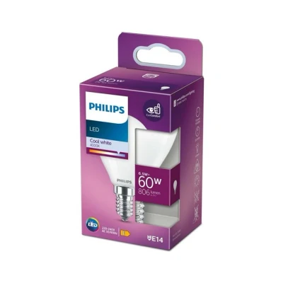 Imagen de Philips Classic LED E14 P45 6,5W mate 4.000K