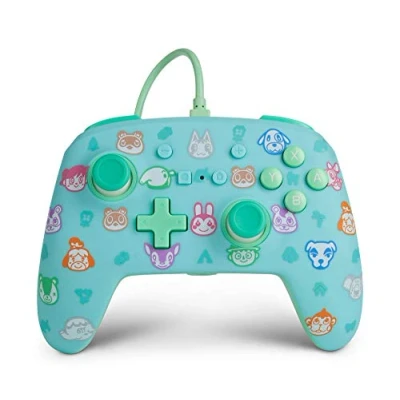 Imagen de Mando con cable mejorado PowerA para Nintendo Switch Animal Crossing