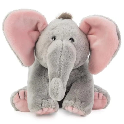 Imagen de Schaffer Knuddel mich! BabySugar Elefant Peluche, Color Gris/Rosa, Größe M 19 cm (Rudolf Collection 5192)