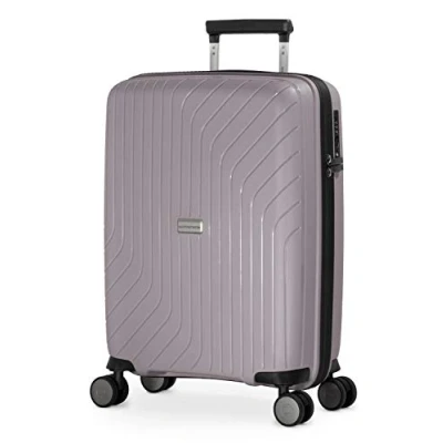 Imagen de Hauptstadtkoffer Carro de Equipaje Mano Ligero, Maleta tamaño Cabina 55 cm, 4 Ruedas giratorias Dobles, TSA, Plata Vintage, 3er Kofferset (Laptopfach), Juego