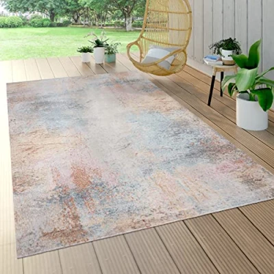 Imagen de Alfombra Pelo Corto Balcón Terraza, Exterior Interior, Aspecto Usado Multicolor, tamaño:160x230 cm