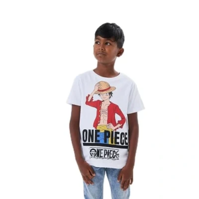 Imagen de Name it Nkmnate Onepiece Unisex Camiseta estampada para niños, Talla: 15 16a, Bright white