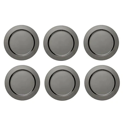 Imagen de ECHTWERK Juego de 6 cubiertos &quot;Shiny&quot; acero inoxidable, edición en negro, Ø 33,2 cm
