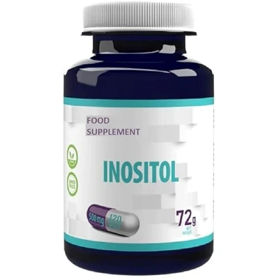 Imagen de Inositol 120 Capsules x 500 mg Detoxes, Mood Disorders, Promotes a Balanced Hormone Levels, Normal Ovarian Function