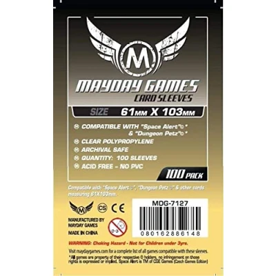 Imagen de 50 Mayday 61 x 103 Space Alert &amp; Dungeon Petz Premium Card Sleeves Board Game