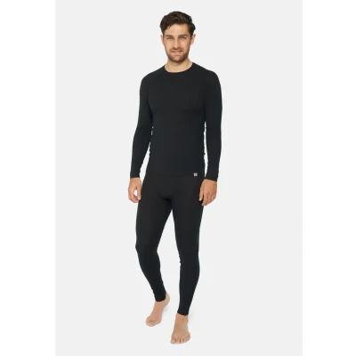 Imagen de Danish Endurance Merino LONG Sleeve Shirt Camiseta interior, Hombre, Talla: Large, Black
