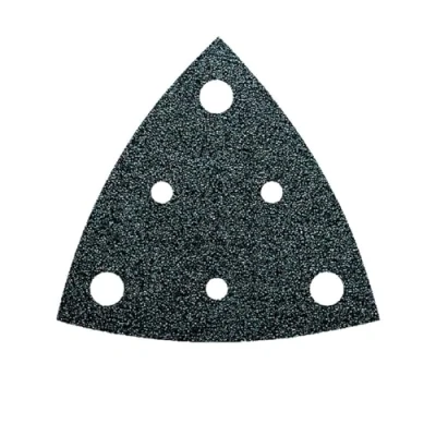 Imagen de FEIN 35 Hoja de lija circonio grano 60, Longitud canto 80 mm, Unid./Paq.. unid., para superficies duras como lacado brillante o metal. Perforadas, fijación rápida por velcro.