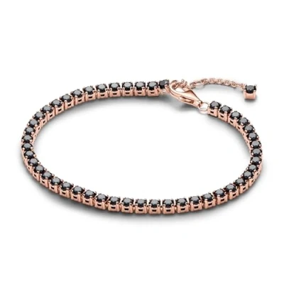 Imagen de Pandora Timeless Mujeres Brazalete Baño de oro rosa 14 quilates 581469C02 18