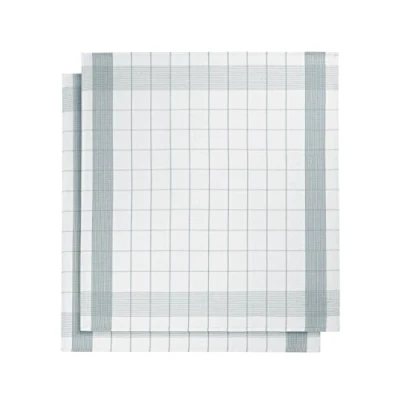 Imagen de de Witte Lietaer Mixte 200064 Juego 2 Paños, Lino/algodón, 68 x cm, 50% lino/50% algodón, Azul, 68x68 cm