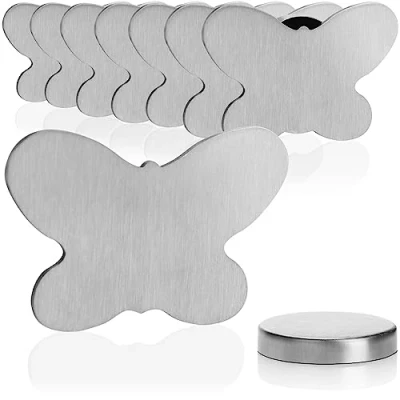 Imagen de com four® 8X Pesas para manteles de Acero Inoxidable Clip magnético Aprox. 55 Gramos