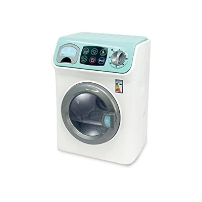 Imagen de ODS 44154 Maisonelle Lavadora digital con pantalla táctil, luces y sonidos, blanco, verde azulado