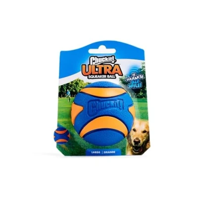 Imagen de Chuckit! 52069 Ultra Squeaker Ball, 1 Pelota para Perros Compatible con el Lanzador, L