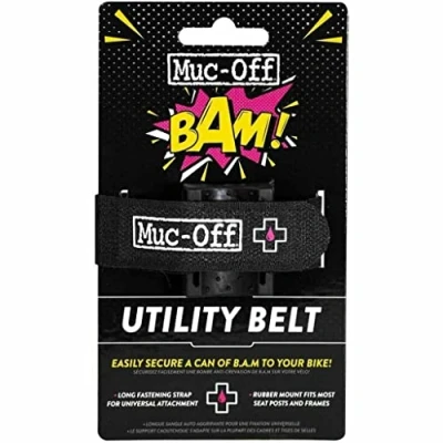 Imagen de Muc Off, Accessorio Nastro In Velcro Porta Bomboletta Bam, Accesorio De Bicicleta, Multicolor, Unica, Adulto Unisex