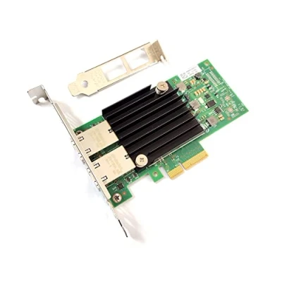 Imagen de Intel X550 T2 Interno Ethernet 10000Mbit/S Adaptador y Tarjeta de Red Accesorio (Interno, AláMbrico, Pci E, Ethernet, 10000 MBit/S, Verde, Plata)
