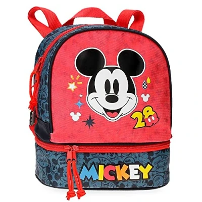 Imagen de Disney Mickey Get Moving Mochila con porta merienda Multicolor 23x28x13 cms Poliéster 8,37L