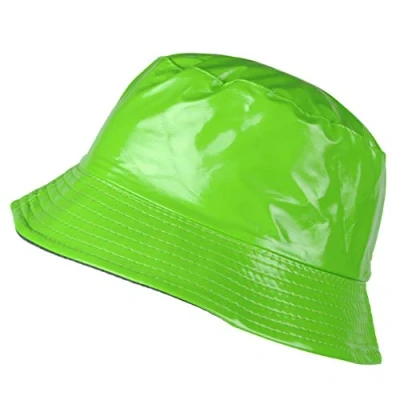 Imagen de TOUTACOO, Gorro para la Lluvia en Vinilo, Impermeable (19 Verde)