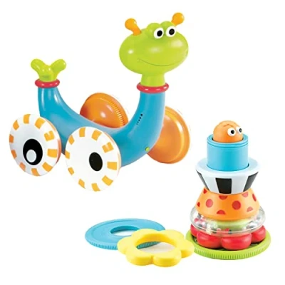 Imagen de Yookidoo Crawl N Snail Caracol gatea and go, Multicolor, 8 Count (Pack of 1) (40113)