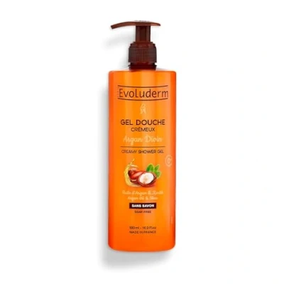 Imagen de EVOLUDERM Gel de ducha cremoso argán divino 500 ml 95% origen natural vegano Fabricación francesa